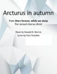 Arcturus in Autumn SATB choral sheet music cover